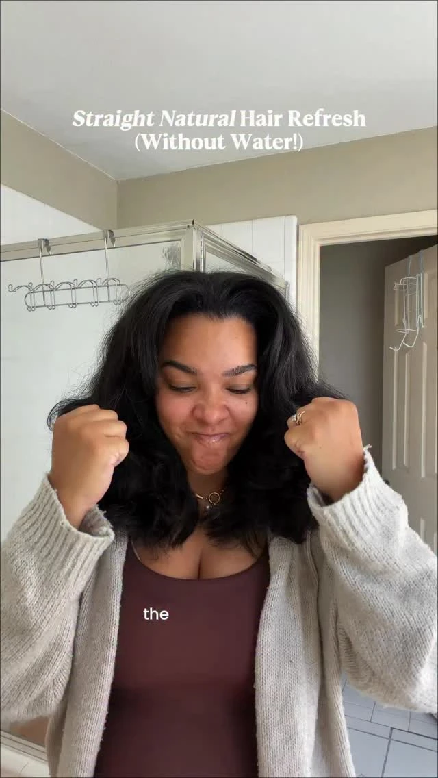 Straight Natural Hair Refresh (Skip Wash Day!)