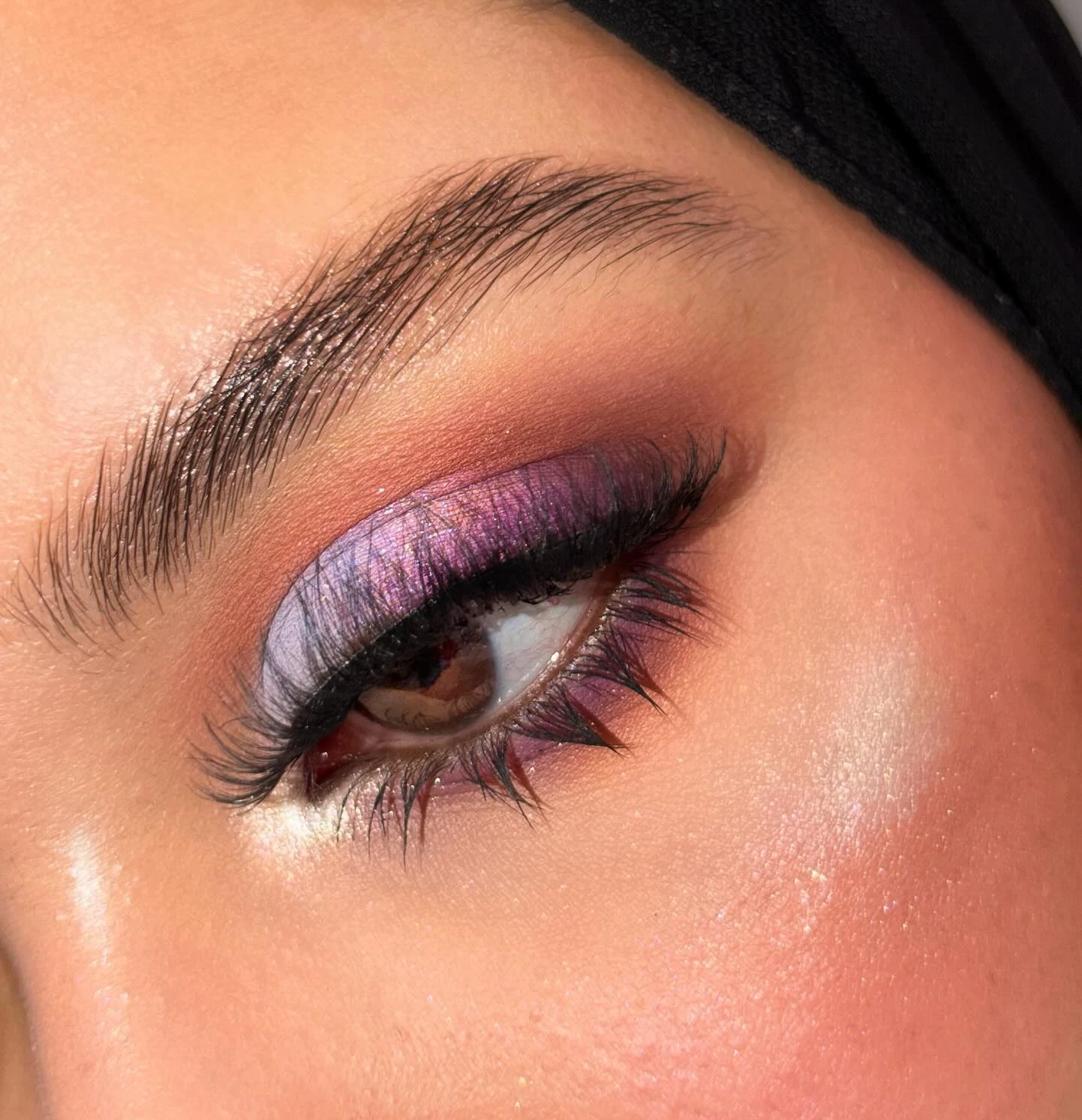 Purple eye makeup