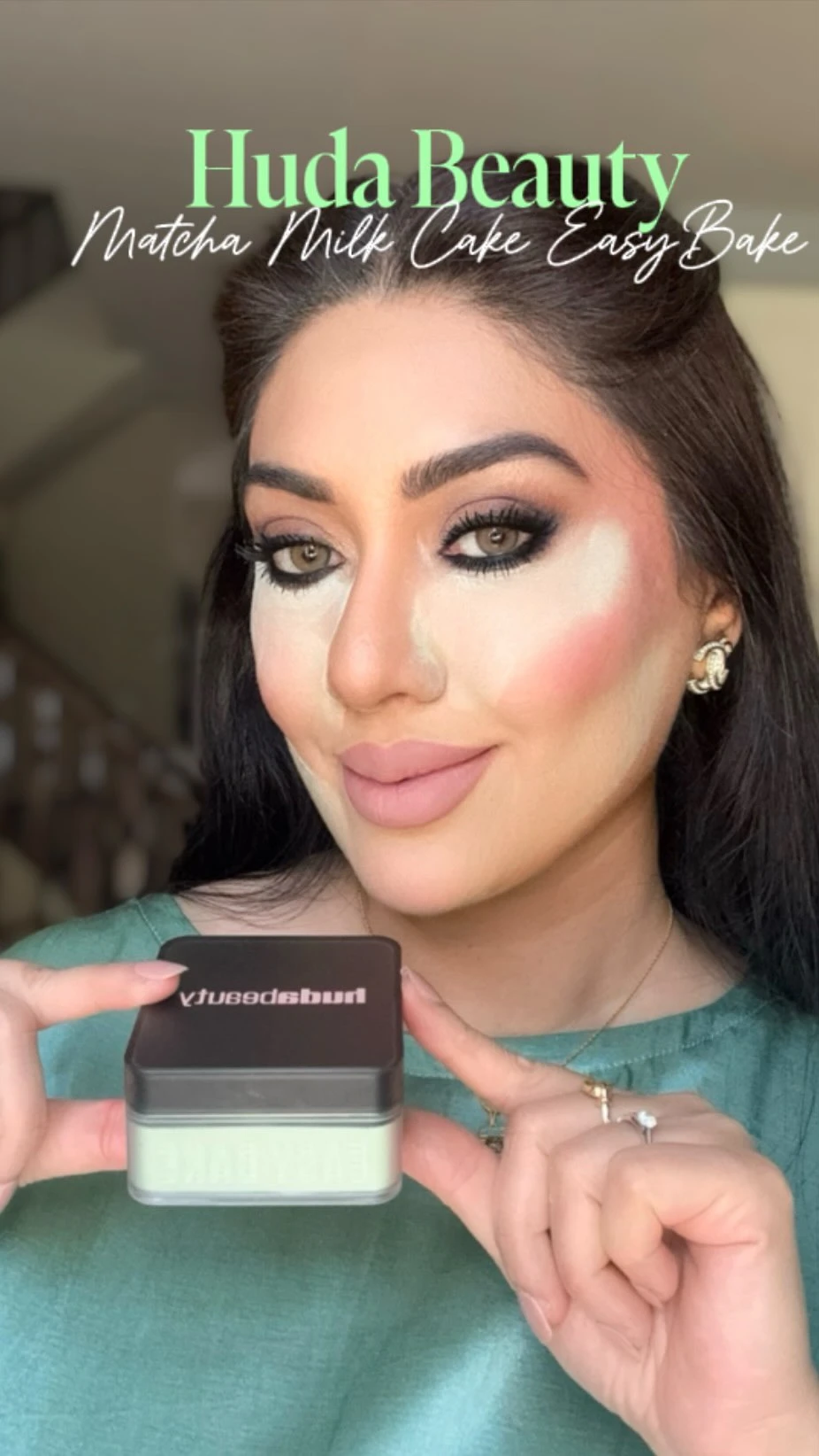 Huda Beauty Matcha Milk Cake Easy Bak