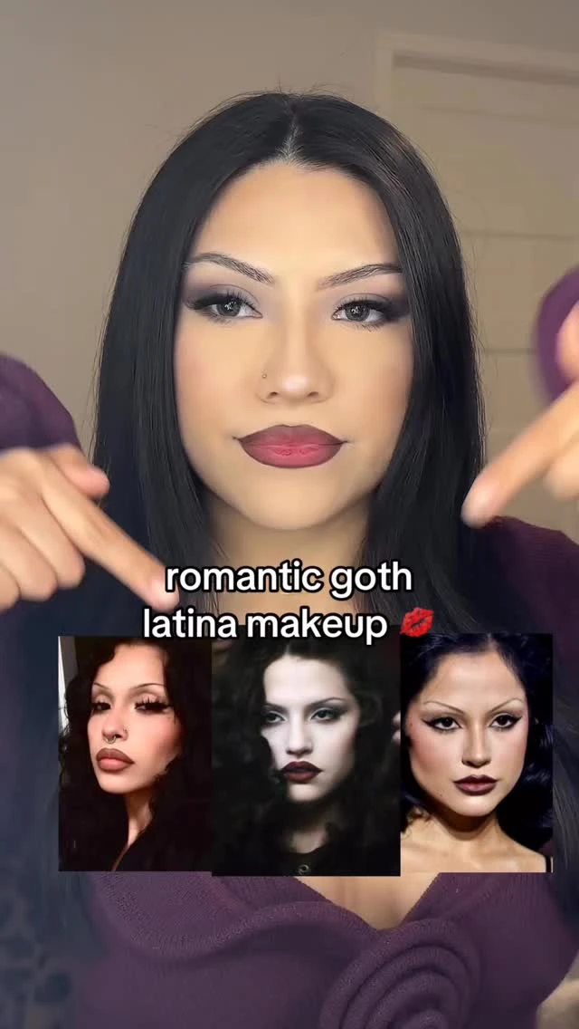romantic goth latina makeup 🖤