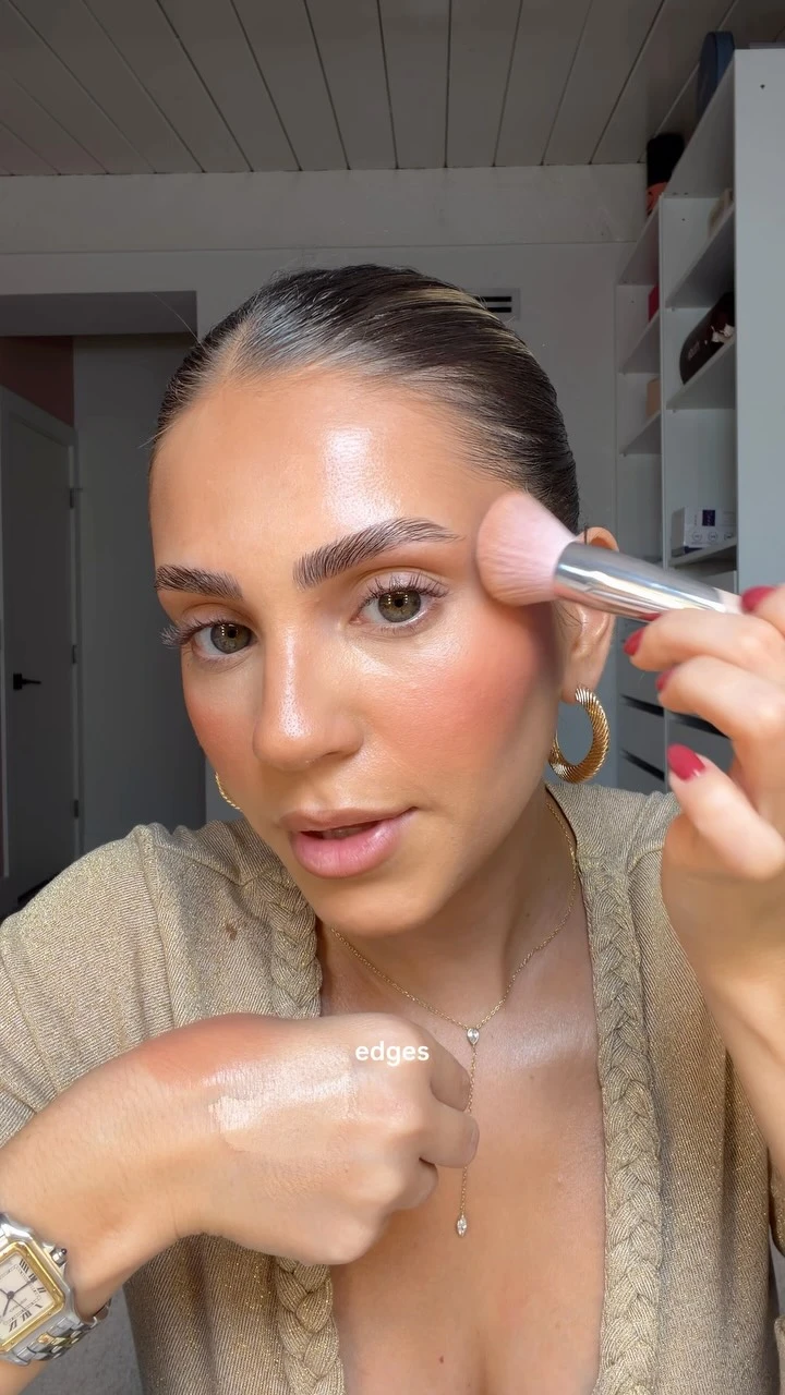 How to blend concealer into blush