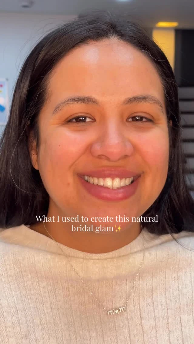 What I used to create this natural bridal glam