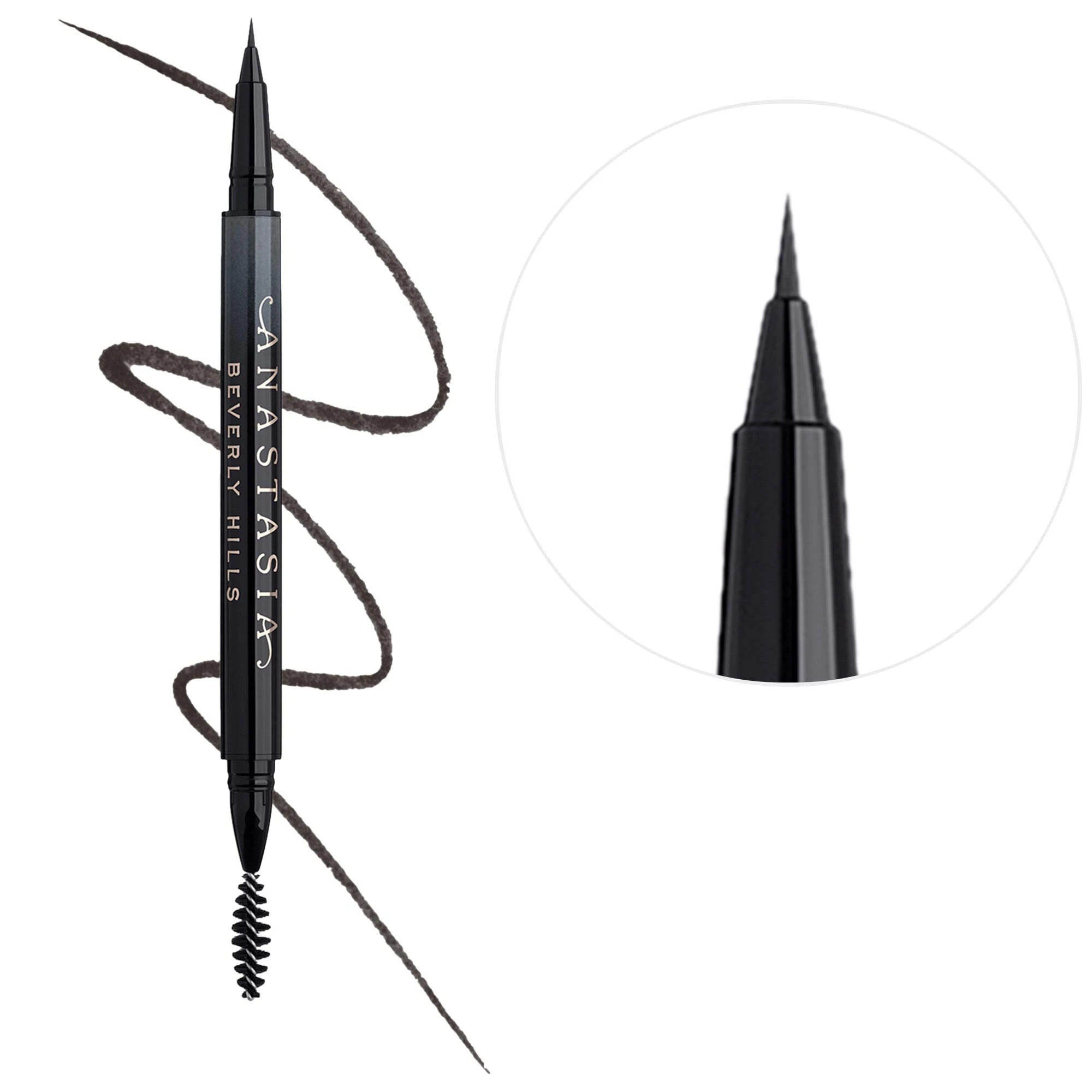 MicroStroke Brush Tip Eyebrow Detailing Pen with 24-Hour Wear Granite