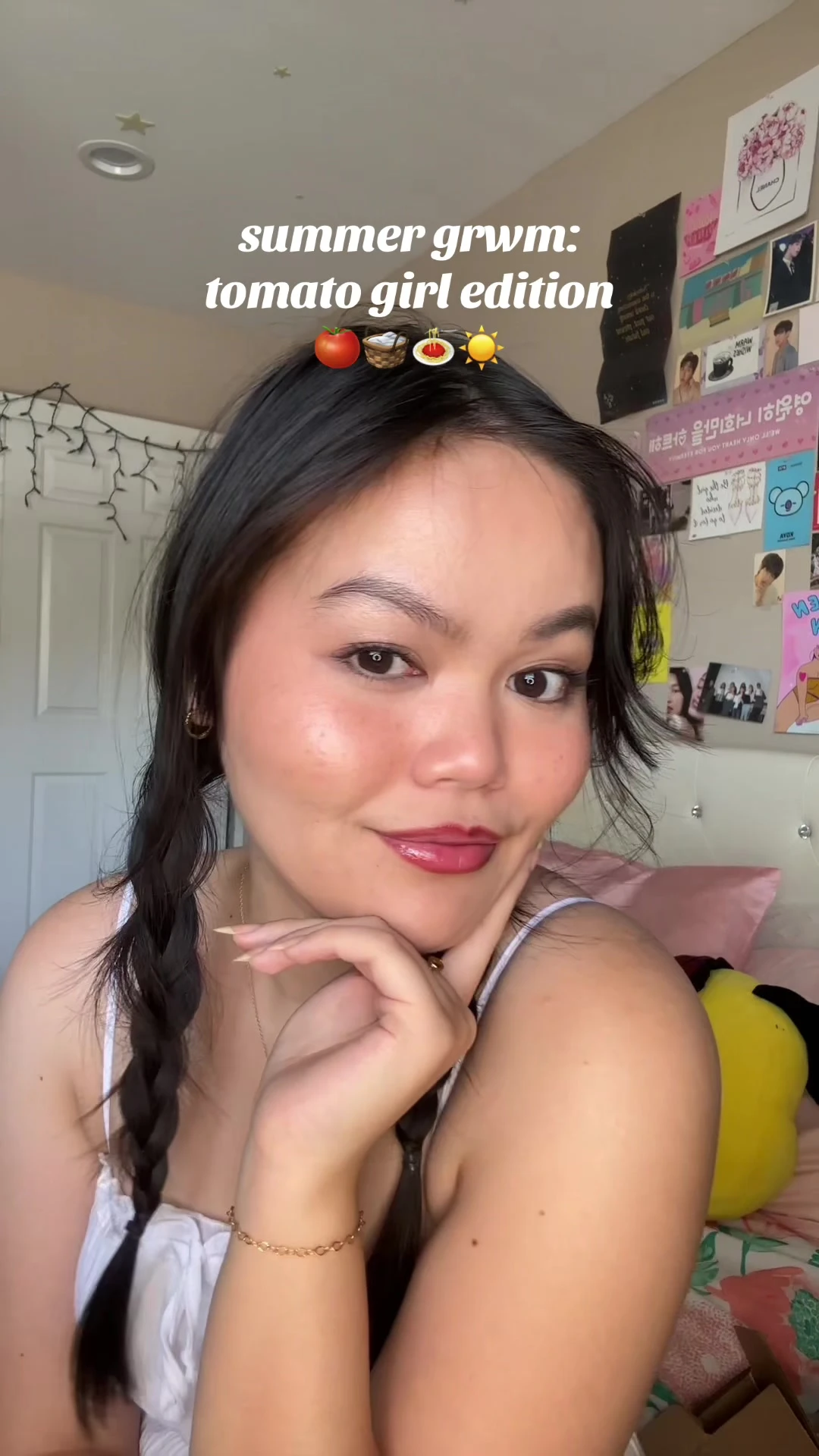 summer makeup GRWM: sun-kissed cheeks