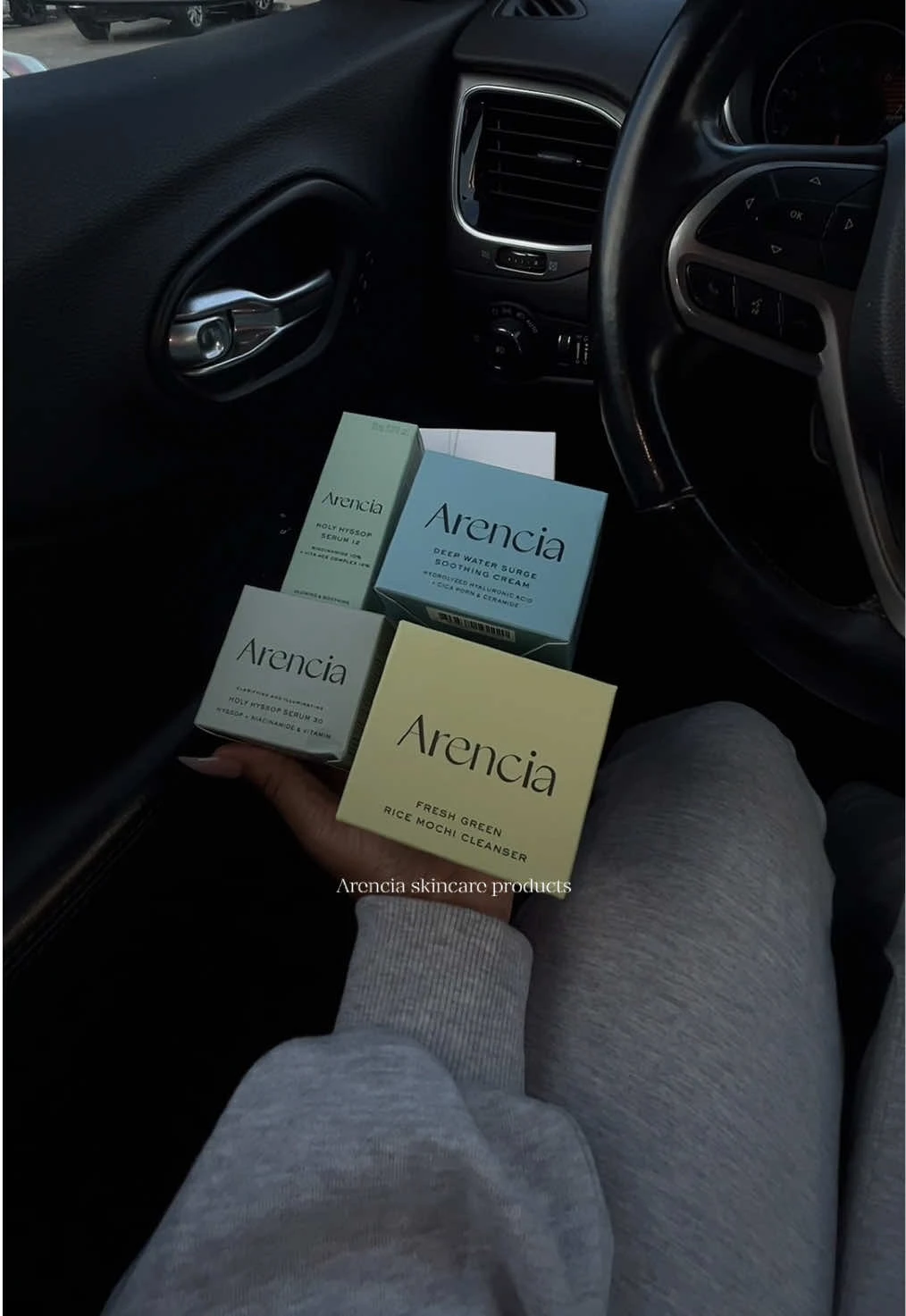 Arencia skincare products