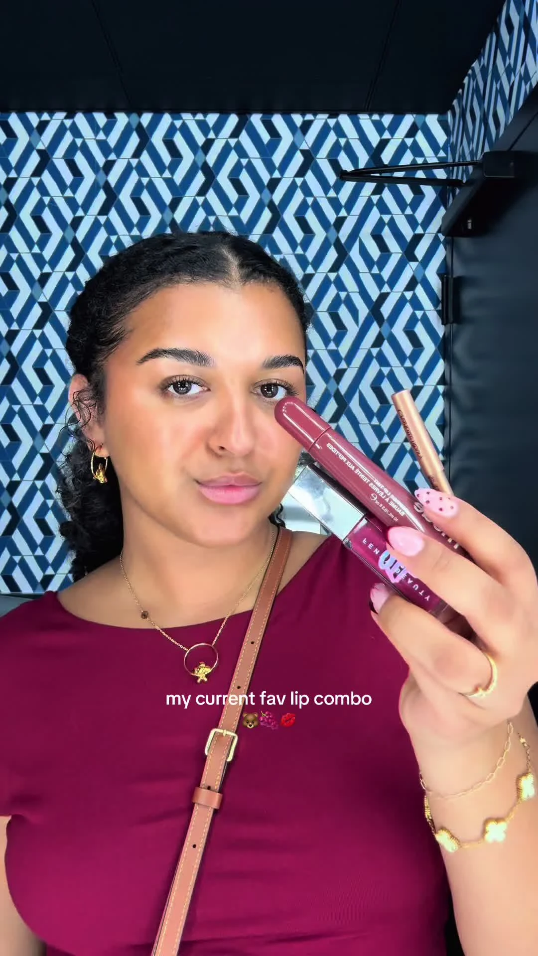 Current fave lip combo 🐻🍇💋